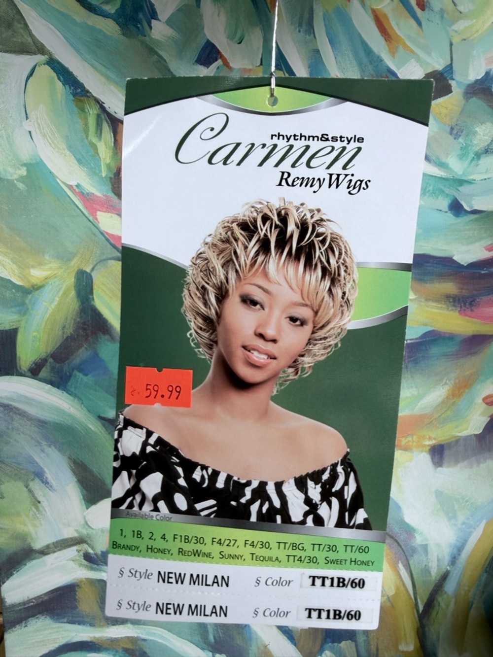 Carmen Remy Wigs New Milan Short Layered Wig in TT1B/60 Blonde